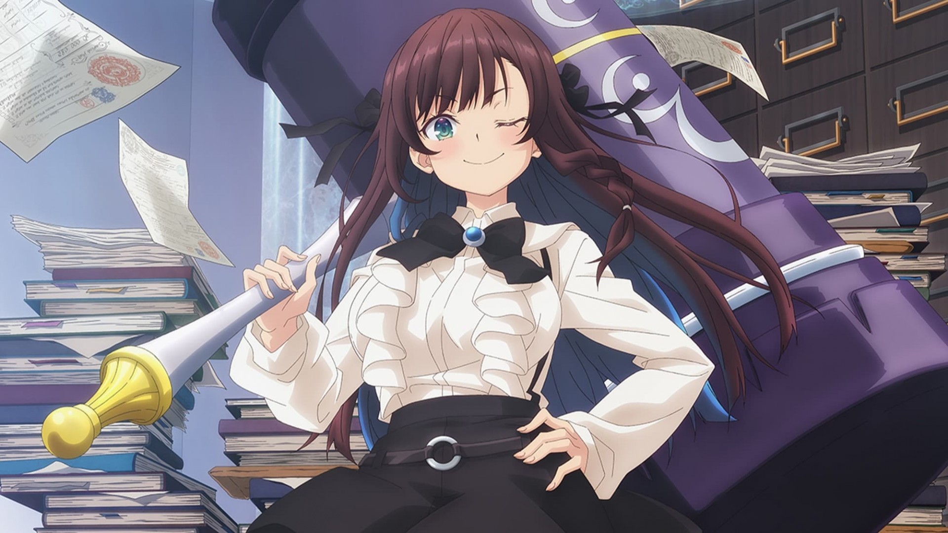 دانلود انیمه   I May Be a Guild Receptionist but I will Solo Any Boss to Clock Out on Time